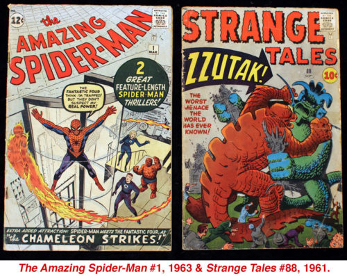 Amazing Spider-Man #1, 1963 & Strange Tales #88, 1961