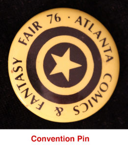 Atlanta Comics & Fantasy Fair 1976 pin