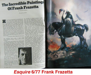 Esquire 6/77 Frank Frazetta interview