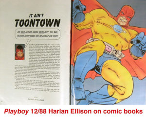 Playboy 12/88 article on comic books by Harlan Ellison