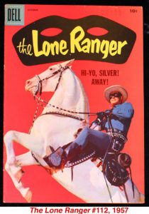 The Lone Ranger #102, 1957 first Clayton Moore photo cover