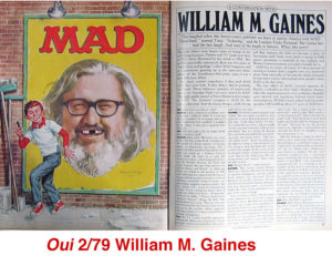 Oui 2/79 Mad magazine's William M. Gaines interview