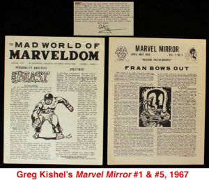 Greg Kishel's Marvel fanzine Marvel Mirror