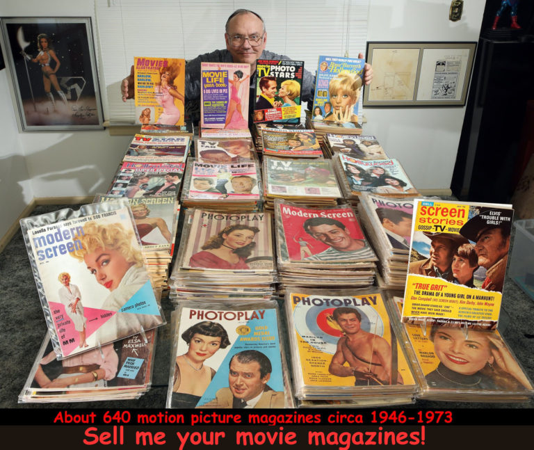 Lewis Forro with 640 movie magazines