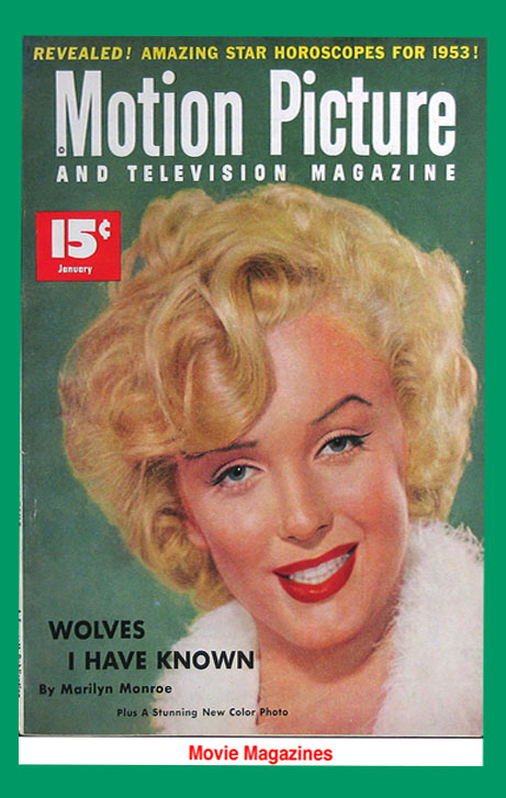 Motion Picture magazine with Marilyn Monroe cover