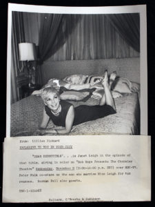 Janet Leigh TV movie photo with info snipe attached