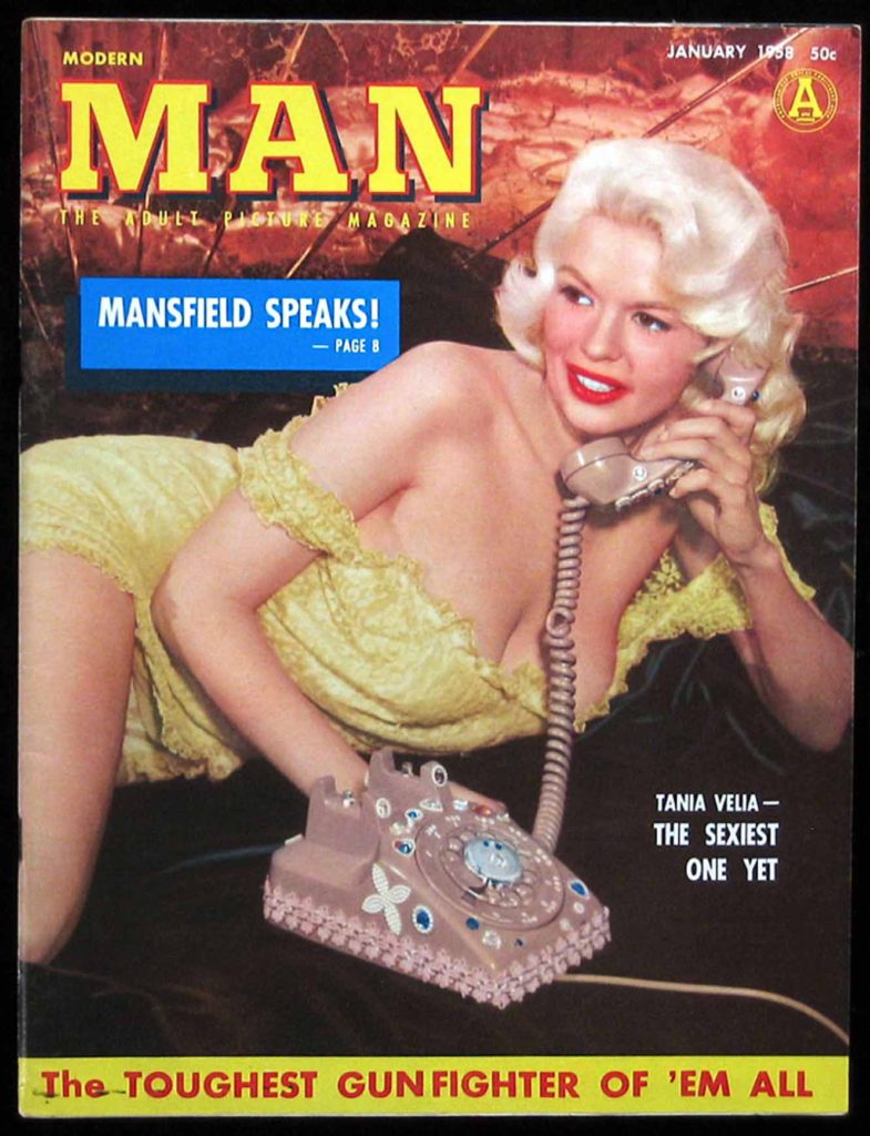 adult magazine Modern Man with Jayne Mansfield cover