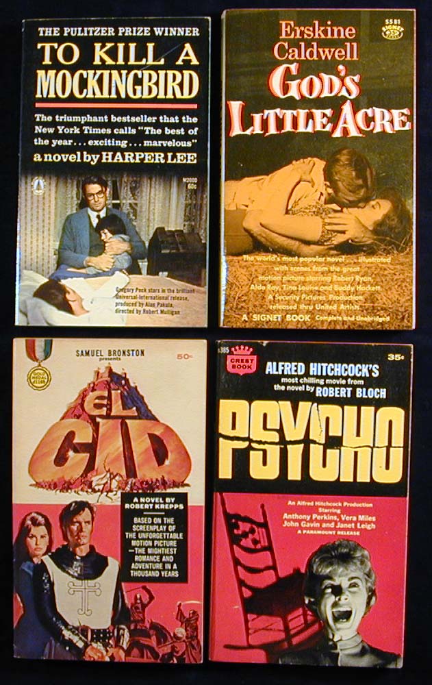 Movie tie-in paperback books