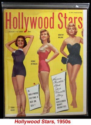 Hollwood Stars 1950s Terry Moore, Debbie Reynolds, Dorothy Malone cover