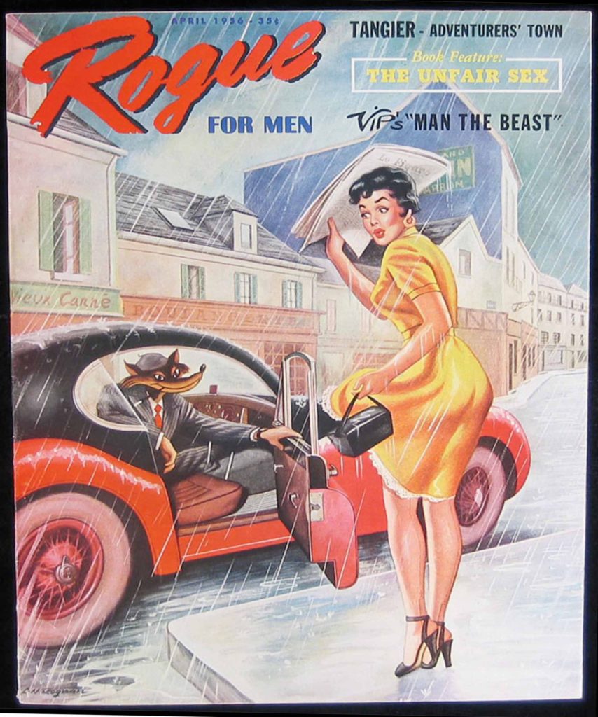 adult magazine Rogue with wolf mascot cover