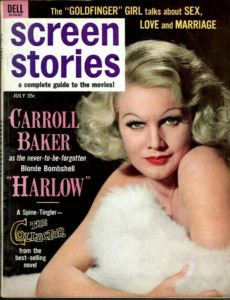 Screen Stories 7/64 Carroll Baker as Jean Harlow