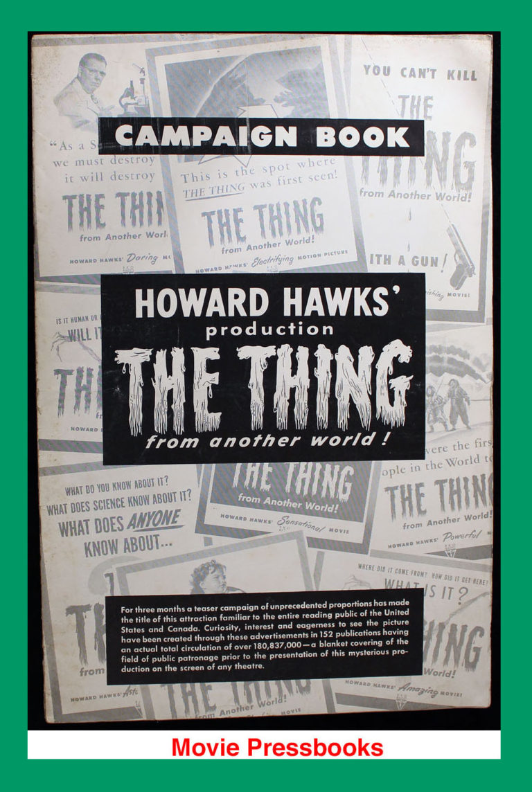 The Thing Pressbook 1951