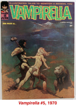 Vampirella #5, 1970 Frank Frazetta cover