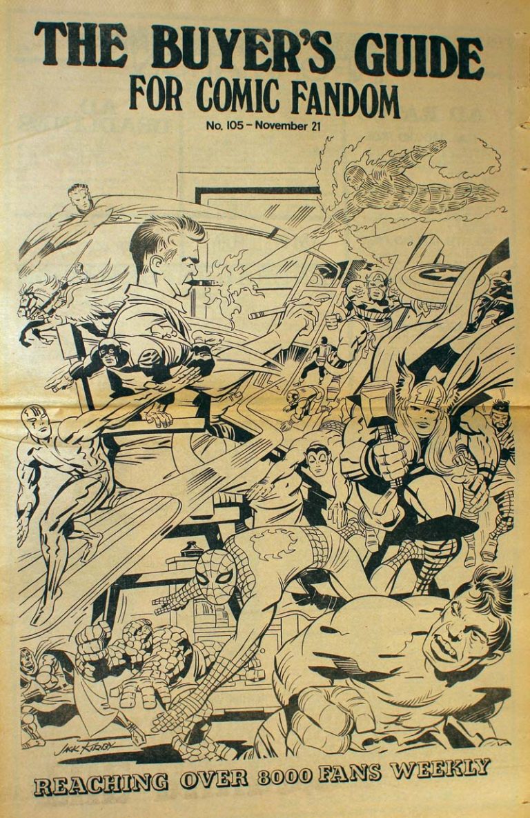 Buyers Guide For Comic Fandom #105 Jack kirby cover